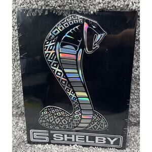 NWT Sealed Shelby Cobra Metal Sign Black Silver 13"x10" Man Cave Garage Decor